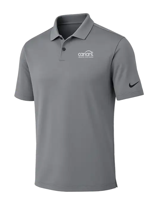 Nike Medium Grey Dri-FIT Vapor Polo w/Cariant Logo