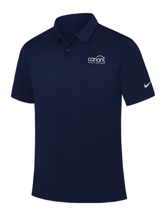 Nike Navy Dry Essential Solid Polo w/Cariant Logo