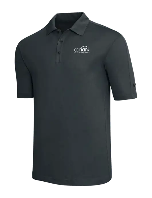 Nike Dark Grey Tech Sport Dri-FIT Polo w/Cariant Logo