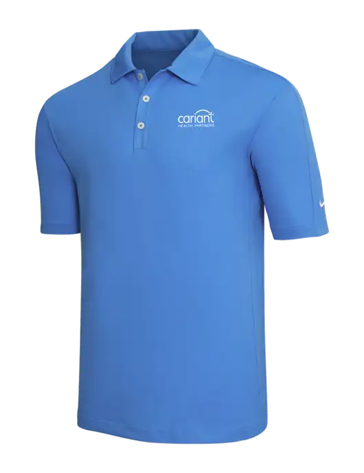 Nike Light Royal Blue Tech Sport Dri-FIT Polo w/Cariant Logo