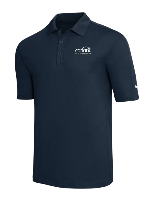 Nike Navy Tech Sport Dri-FIT Polo w/Cariant Logo