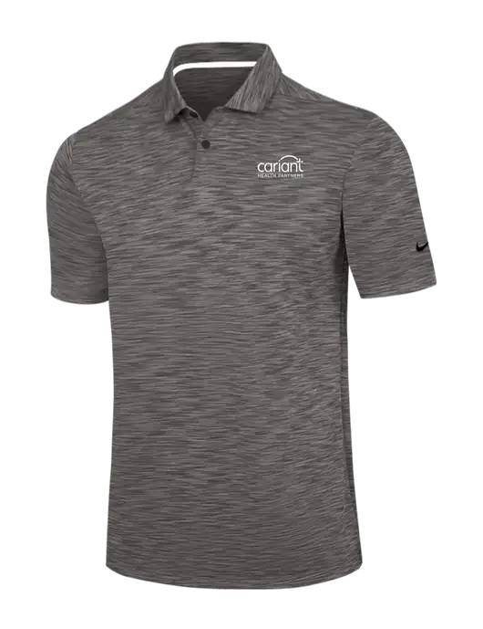 Nike Dark Grey Dri-FIT Vapor Space Dyed Polo w/Cariant Logo
