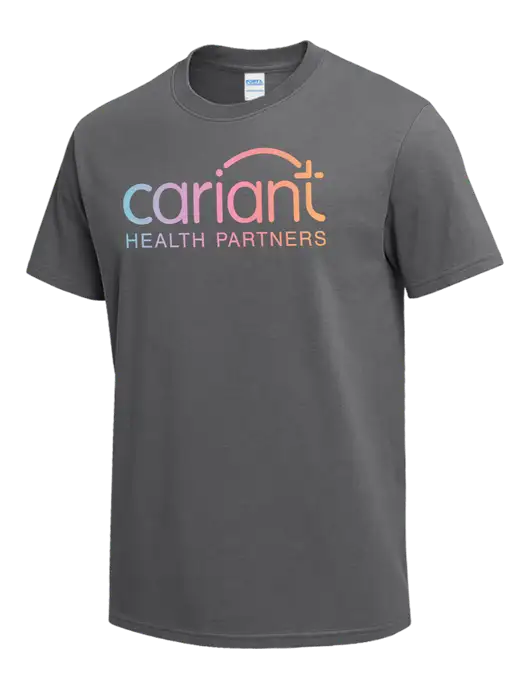 Medium Grey Heavyweight 6.1 oz T-Shirt w/Cariant Logo