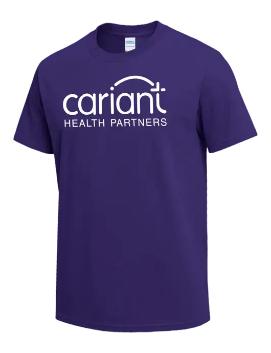 Purple Heavyweight 6.1 oz T-Shirt w/Cariant Logo