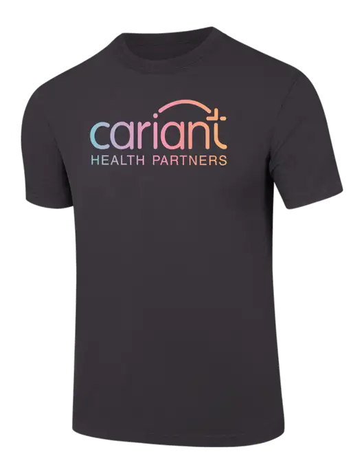 Comfort Colors 6.1 oz Dark Grey Heavyweight Ring Spun T-Shirt w/Cariant Logo