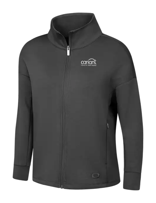 OGIO Womens Dark Grey Transcend Full-Zip w/Cariant Logo