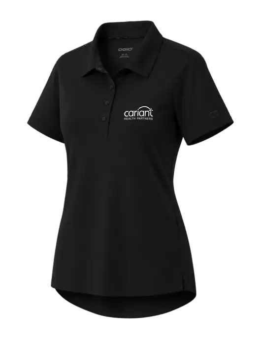 OGIO Womens Envision Black Polo w/Cariant Logo