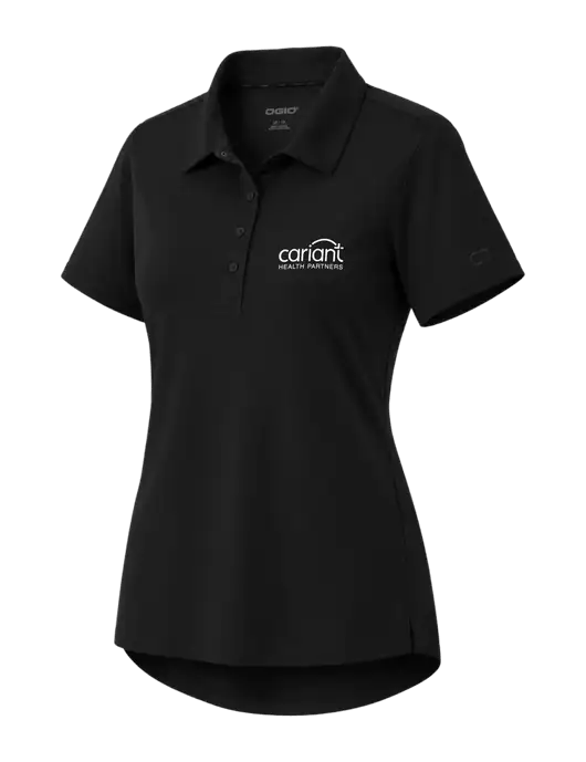 OGIO Womens Envision Black Polo w/Cariant Logo