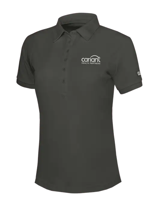 OGIO Womens Dark Grey Jewel Polo w/Cariant Logo