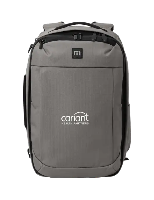 TravisMathew Medium Grey Convertible Backpack w/Cariant Logo