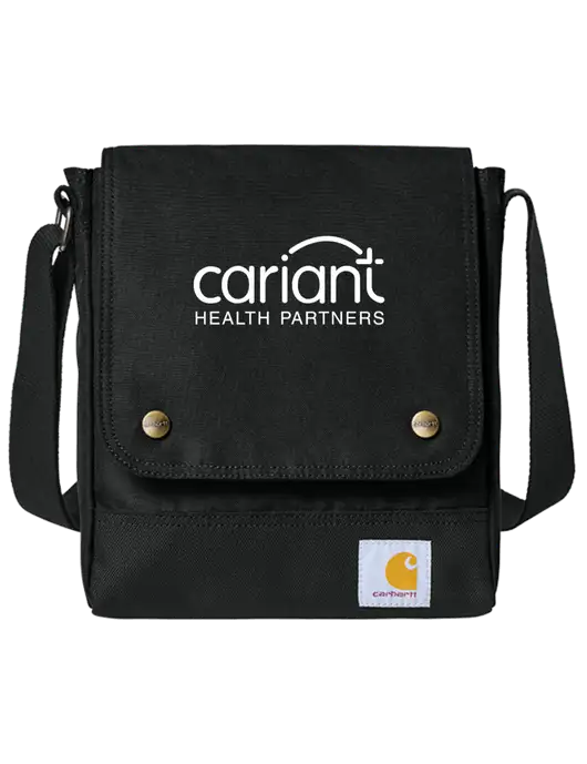 Carhartt Black Crossbody Snap Bag w/Cariant Logo