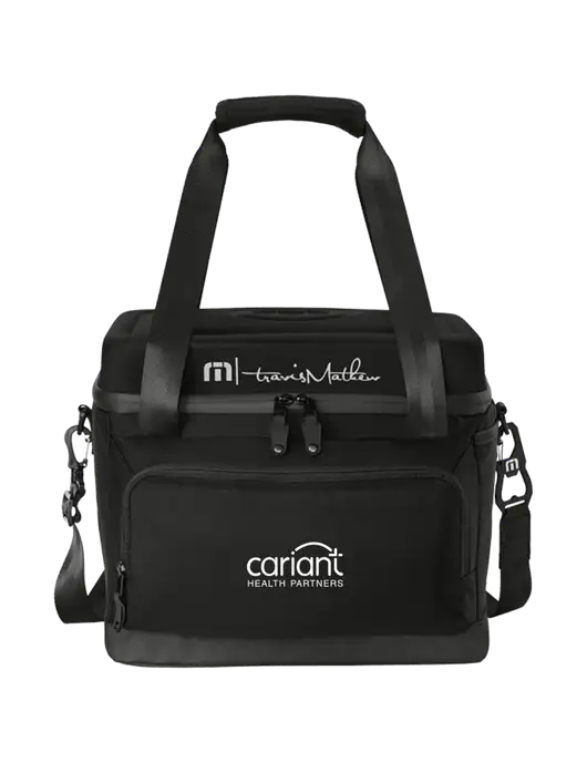 TravisMathew Black Cruise 24-Can Cooler w/Cariant Logo