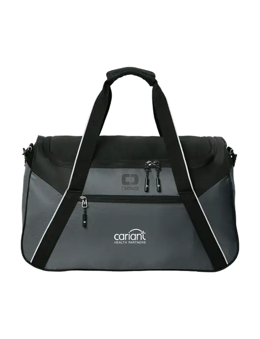 OGIO Dark Medium Grey/Black Inception Duffel w/Cariant Logo