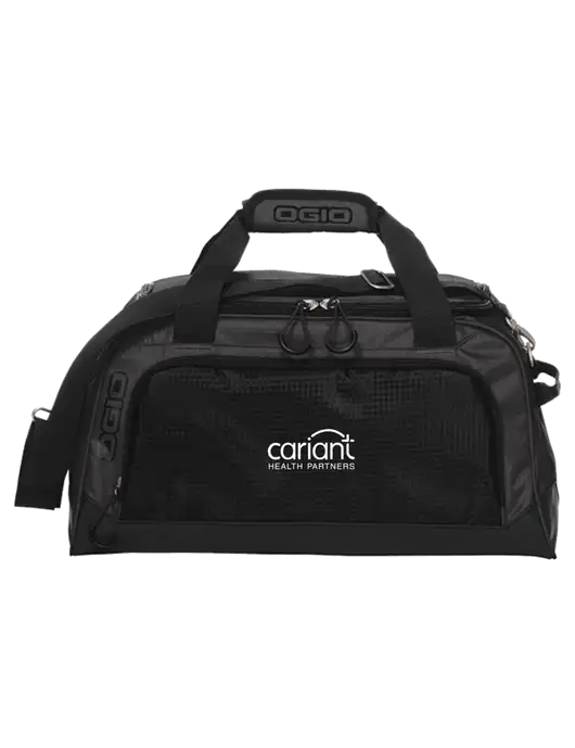 OGIO Breakaway Very Dark Grey/Black Duffel w/Cariant Logo