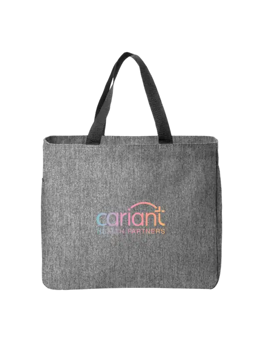 Essential Medium Grey Heather Tote w/Cariant Logo
