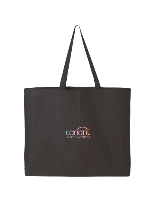Sturdy Canvas Charcoal Tote w/Cariant Logo