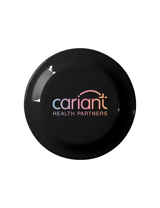 Fun Black Flying Disc w/Cariant Logo