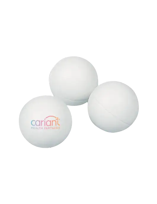 3-Pack 1-Star White Ping Pong Balls w/Cariant Logo