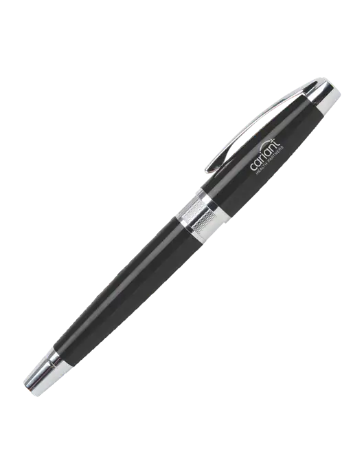Masscotti Black Rollerball Pen - Black Ink w/Cariant Logo