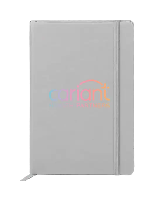 Neoskin Silver Hard Cover Junior Journal, 3.75 x 5.625 w/Cariant Logo