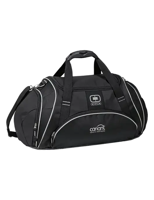 OGIO Black Crunch Duffel
 w/Cariant Logo