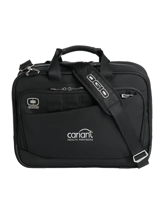 OGIO Black Element Laptop Messenger Bag w/Cariant Logo