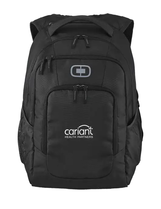 OGIO Black Logan Laptop Backpack
 w/Cariant Logo