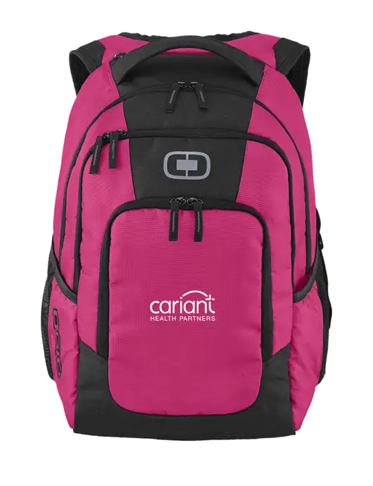 OGIO Flush Pink Logan Laptop Backpack
 w/Cariant Logo