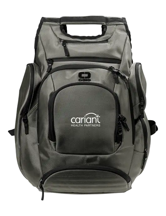OGIO Medium Grey Metro Ballistic Laptop Backpack w/Cariant Logo