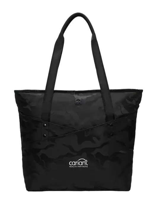 OGIO Black Camo Downtown Tote 
 w/Cariant Logo
