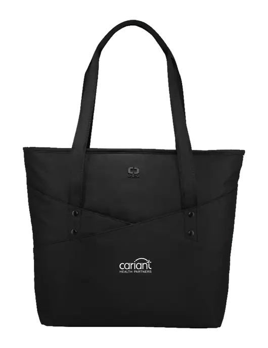 OGIO Black Downtown Tote 
 w/Cariant Logo